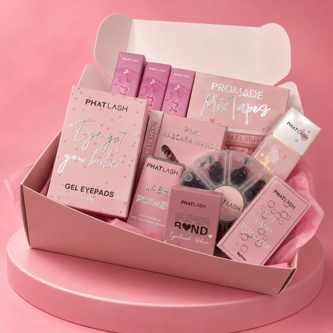 pink lash extension kit for beginner lash techs