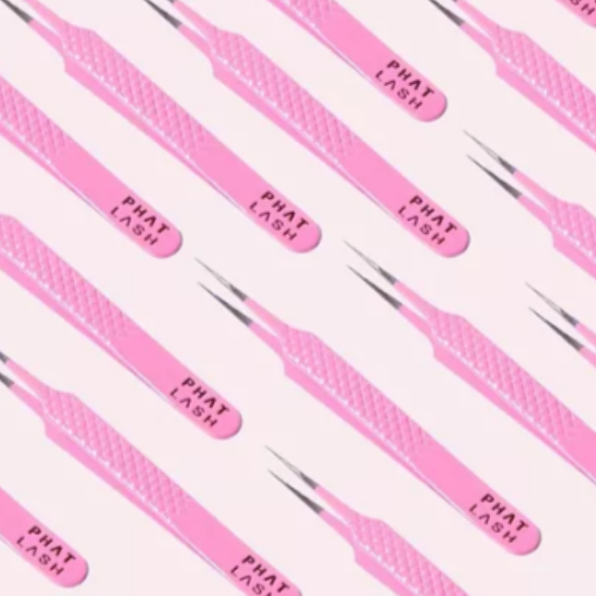 pink slim straight tweezer