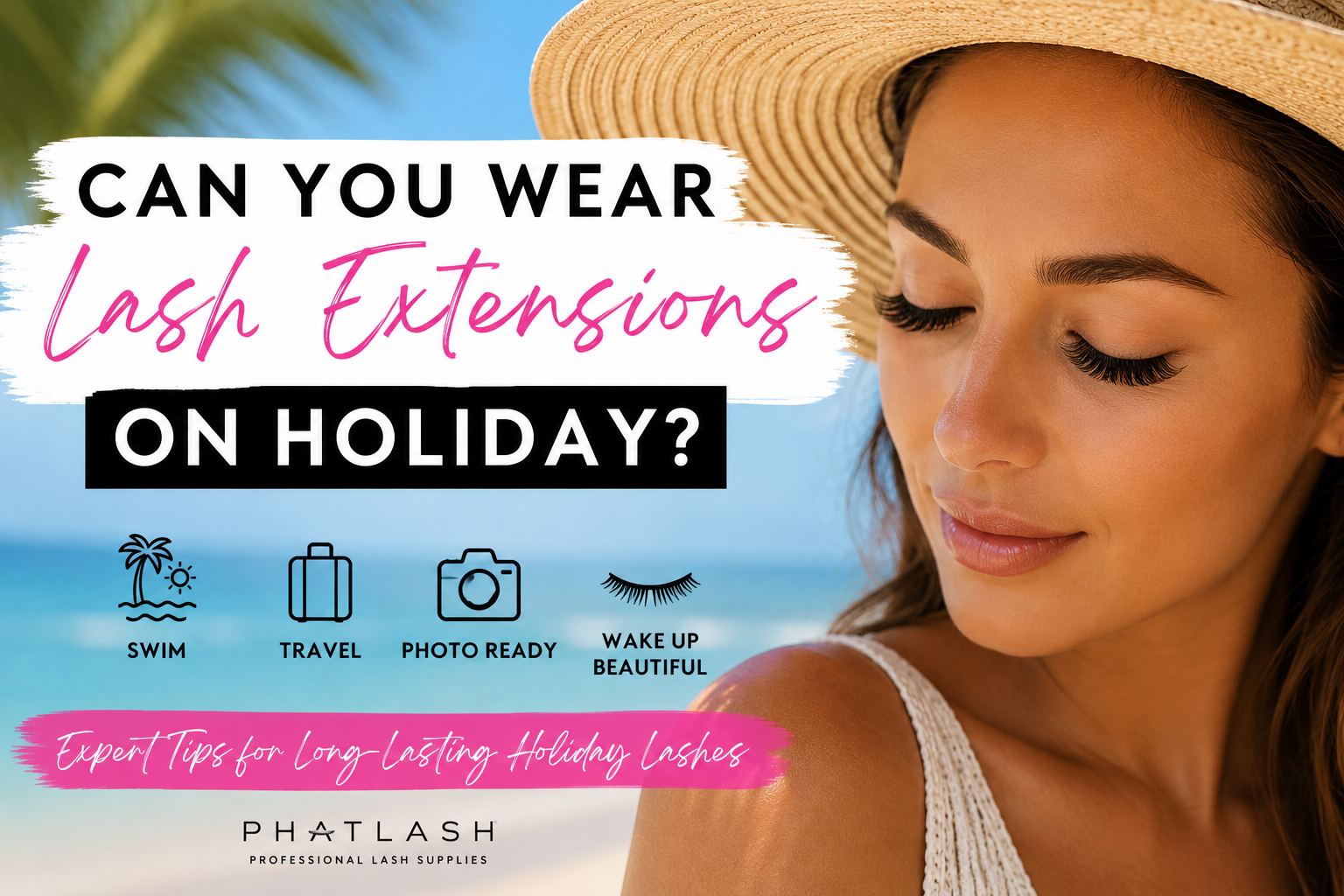 Can You Wear Lash Extensions on Holiday?