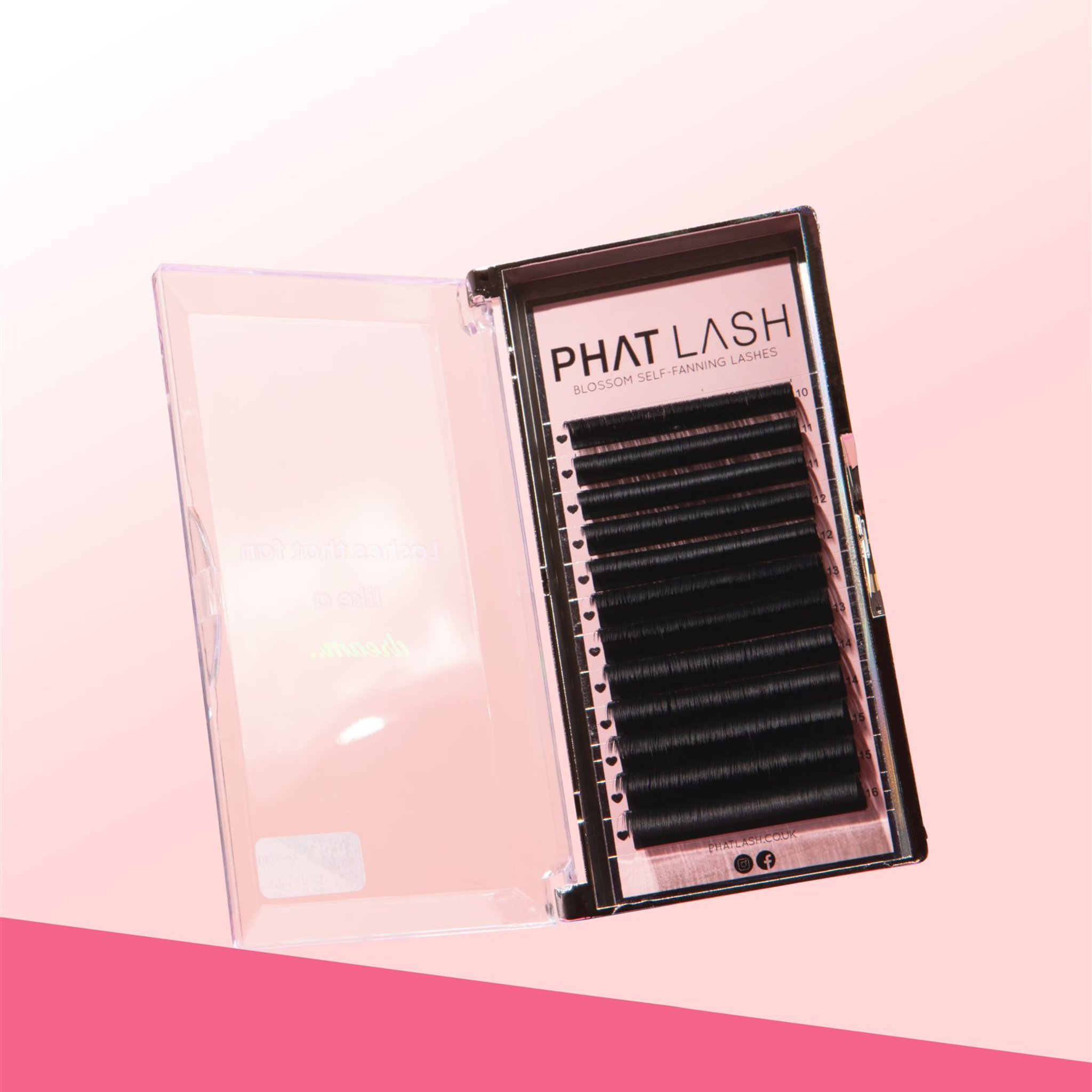 Blossom lash trays, Self-fanning lash trays, Pre-made fan lashes, Volume lash extension trays, Easy fan volume lashes