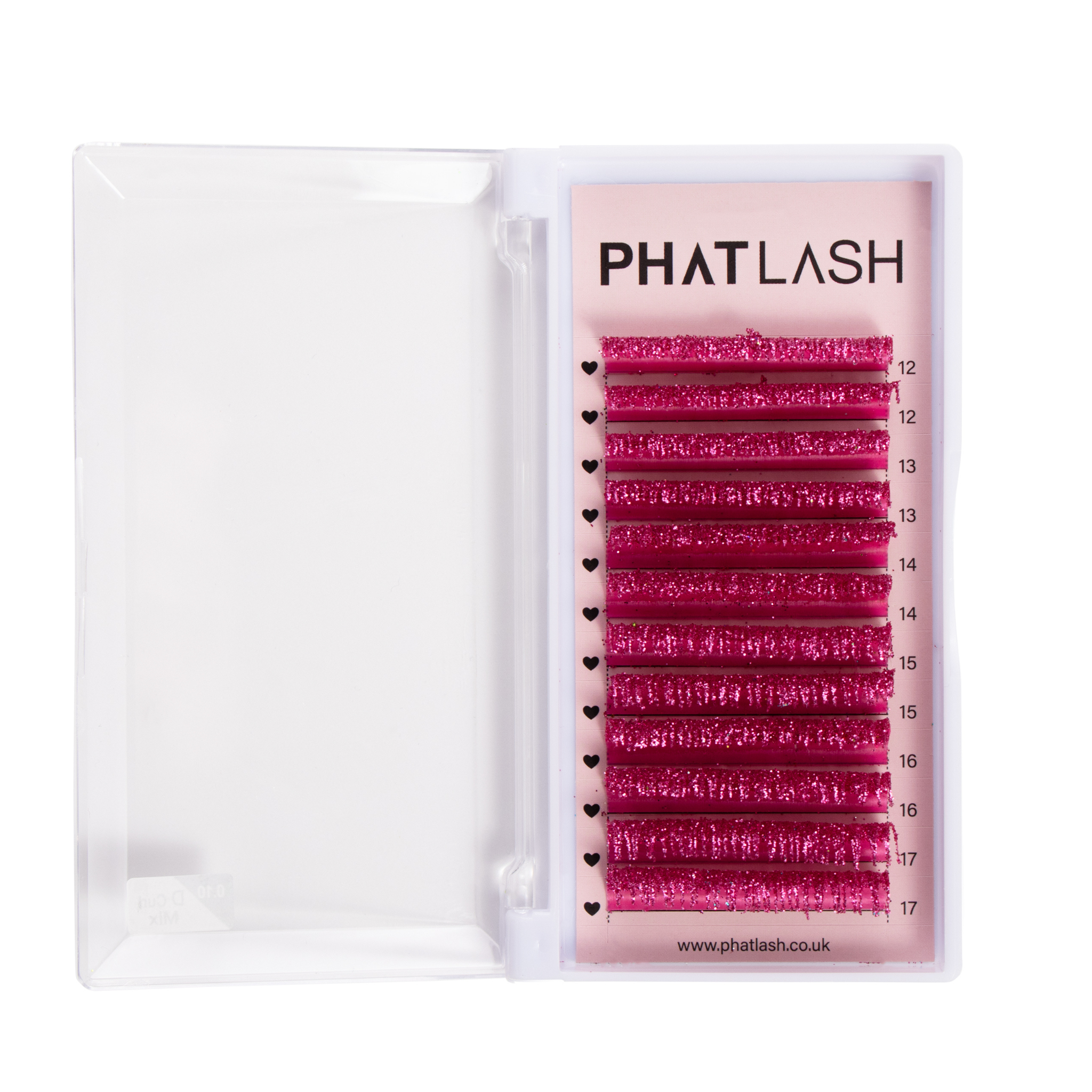 pink eyelashes, pink glitter lashes
