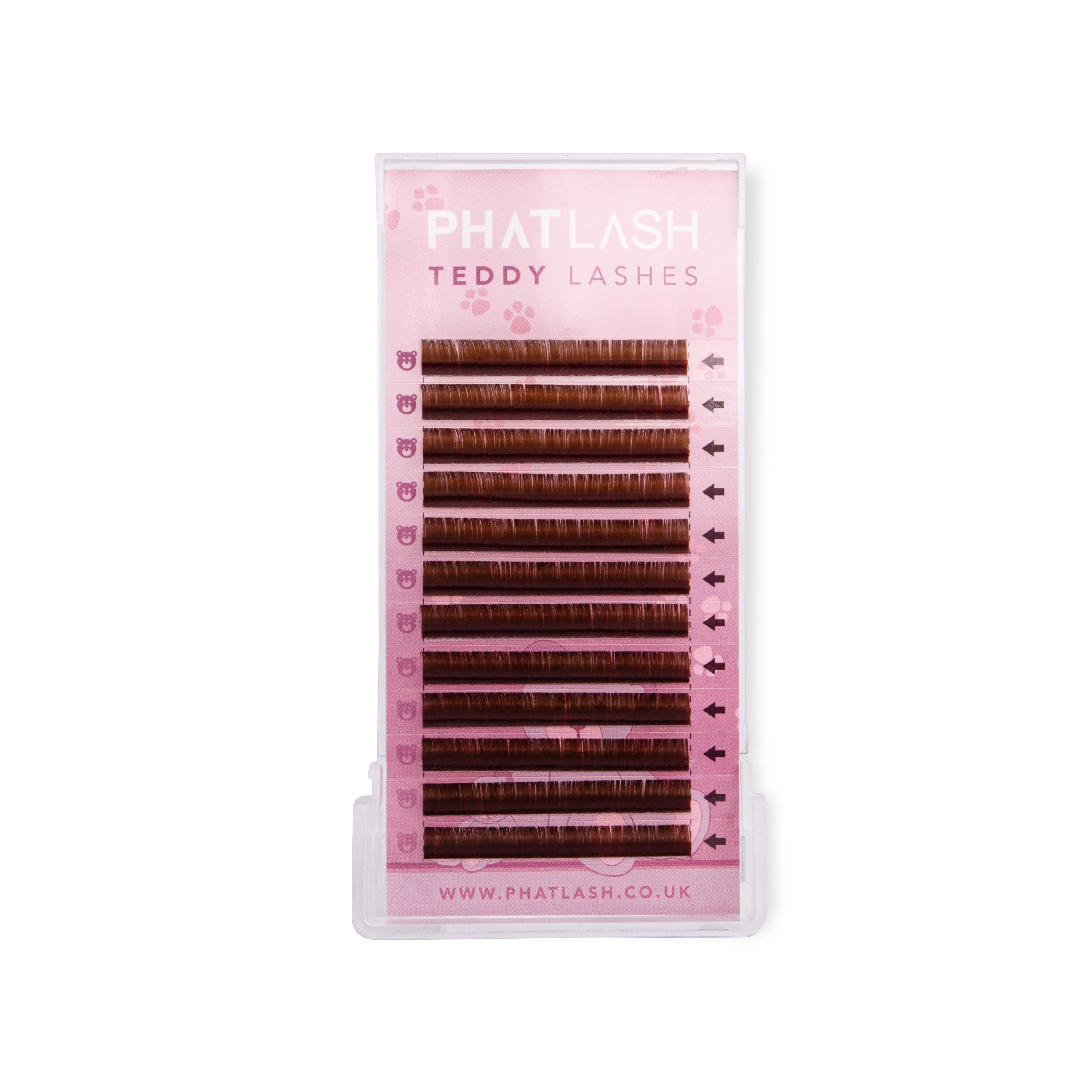 TEDDY LASHES - BROWN RUSSIAN MIXED LENGTHS TRAYS