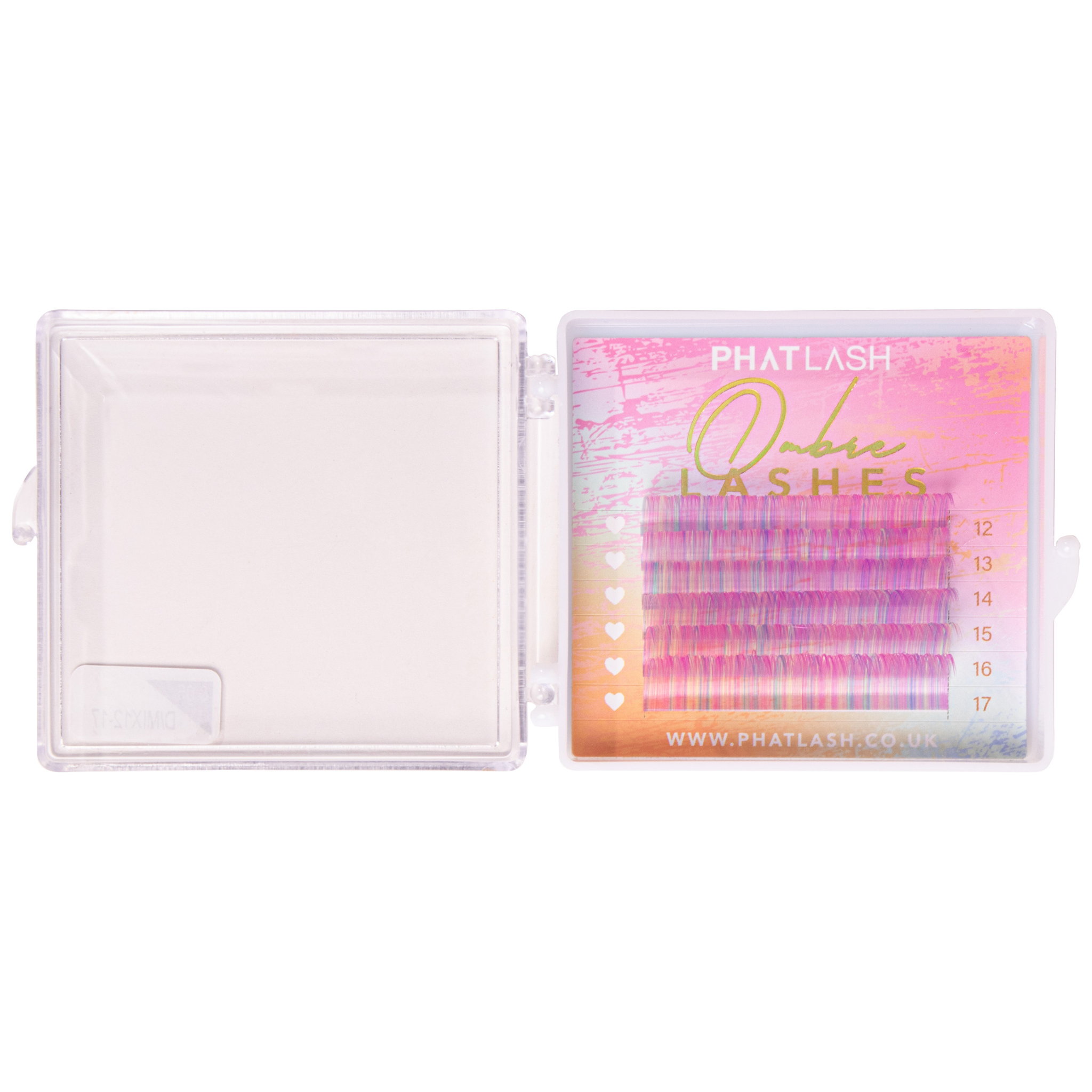 ombre lashes, coloured ombre lashes, 
