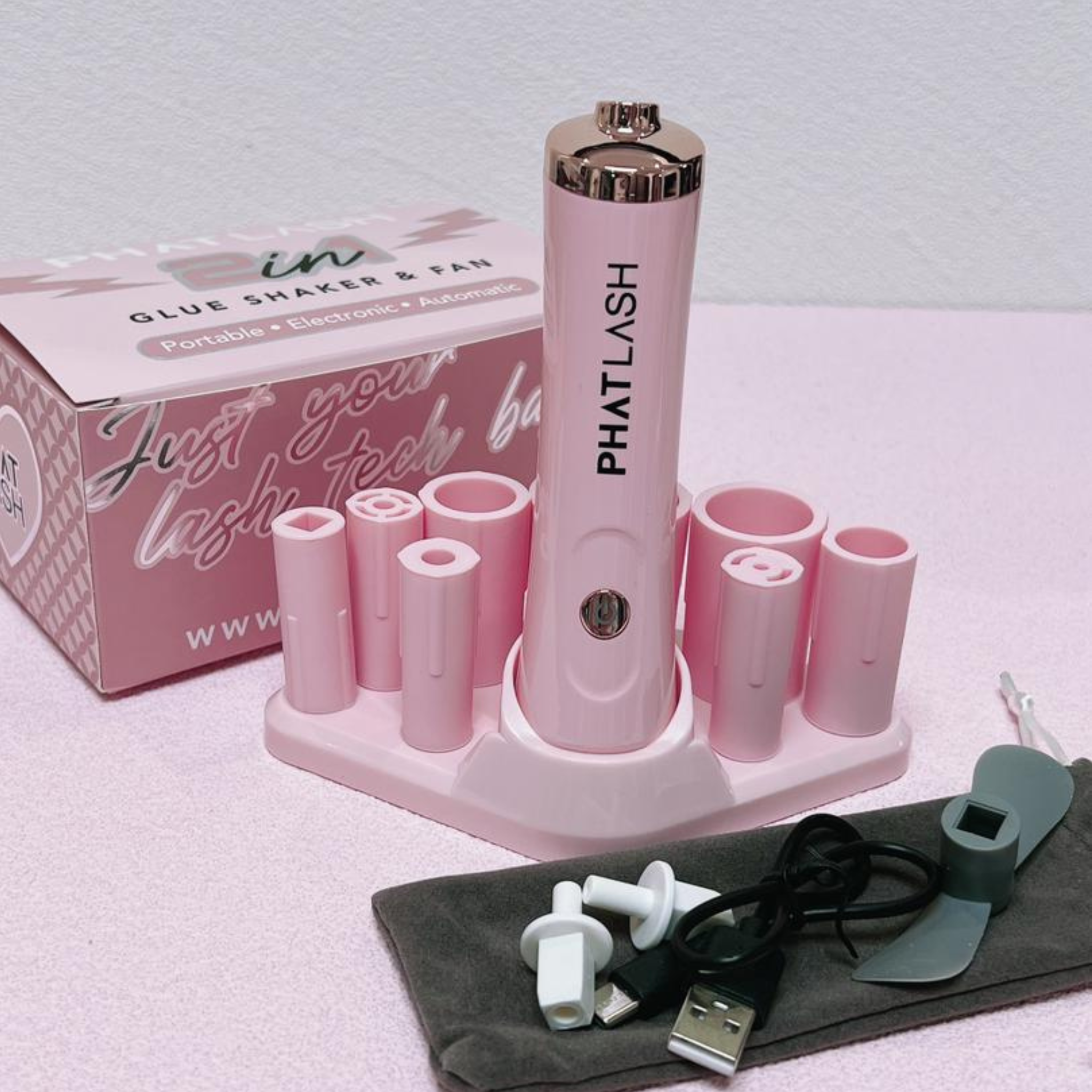 lash glue shaker,
eyelash glue shaker, 
Glue Shaker and Fan